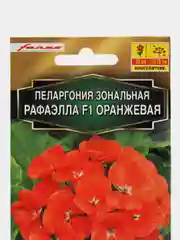 Семена, Пеларгония Рафаэлла оранжевая, 5 шт
