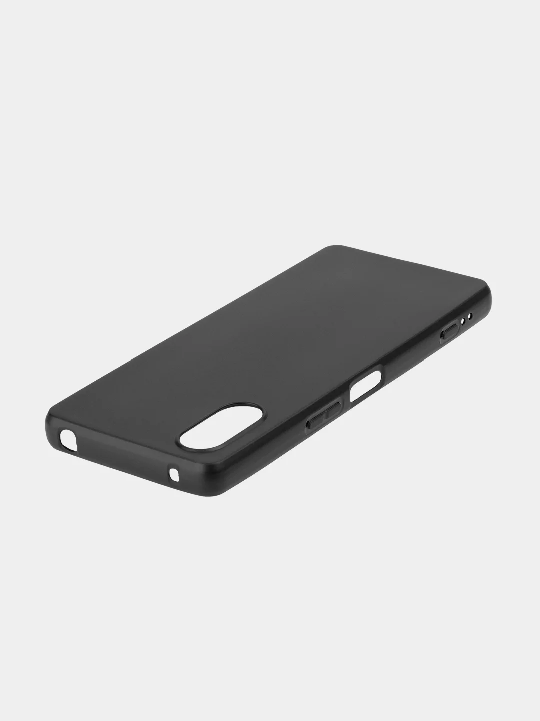 Черный чехол для Sony Xperia 5 V, матовый, ROSCO, силиконовый, тонкий, с бортиком-защитой камер