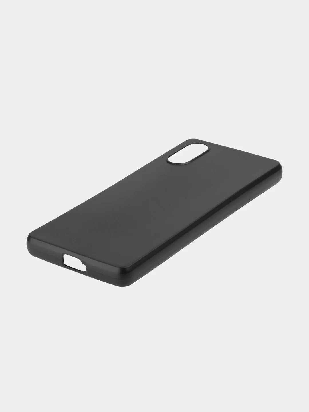 Черный чехол для Sony Xperia 5 V, матовый, ROSCO, силиконовый, тонкий, с бортиком-защитой камер