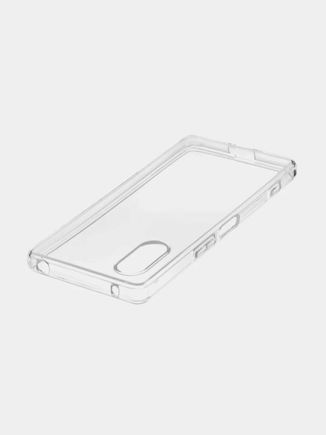 Прозрачный чехол для Sony Xperia 5 V силиконовый ROSCO с защитой камер и от прилипания к корпусу