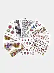 Слайдеры для дизайна ногтей, наклейки для маникюра и педикюра, МИКС, набор из 10 шт