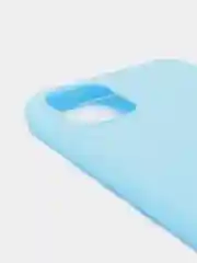 Голубой чехол Realme C11 2020 Реалми С11 2020 силиконовый, цветной, матовый