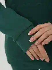 Тёмно-зелёный костюм двойка утепленный, женский спортивный костюм с начесом, большие размеры