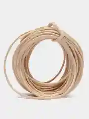 Бежевый шнур вощёный, 1 мм, полиэстер