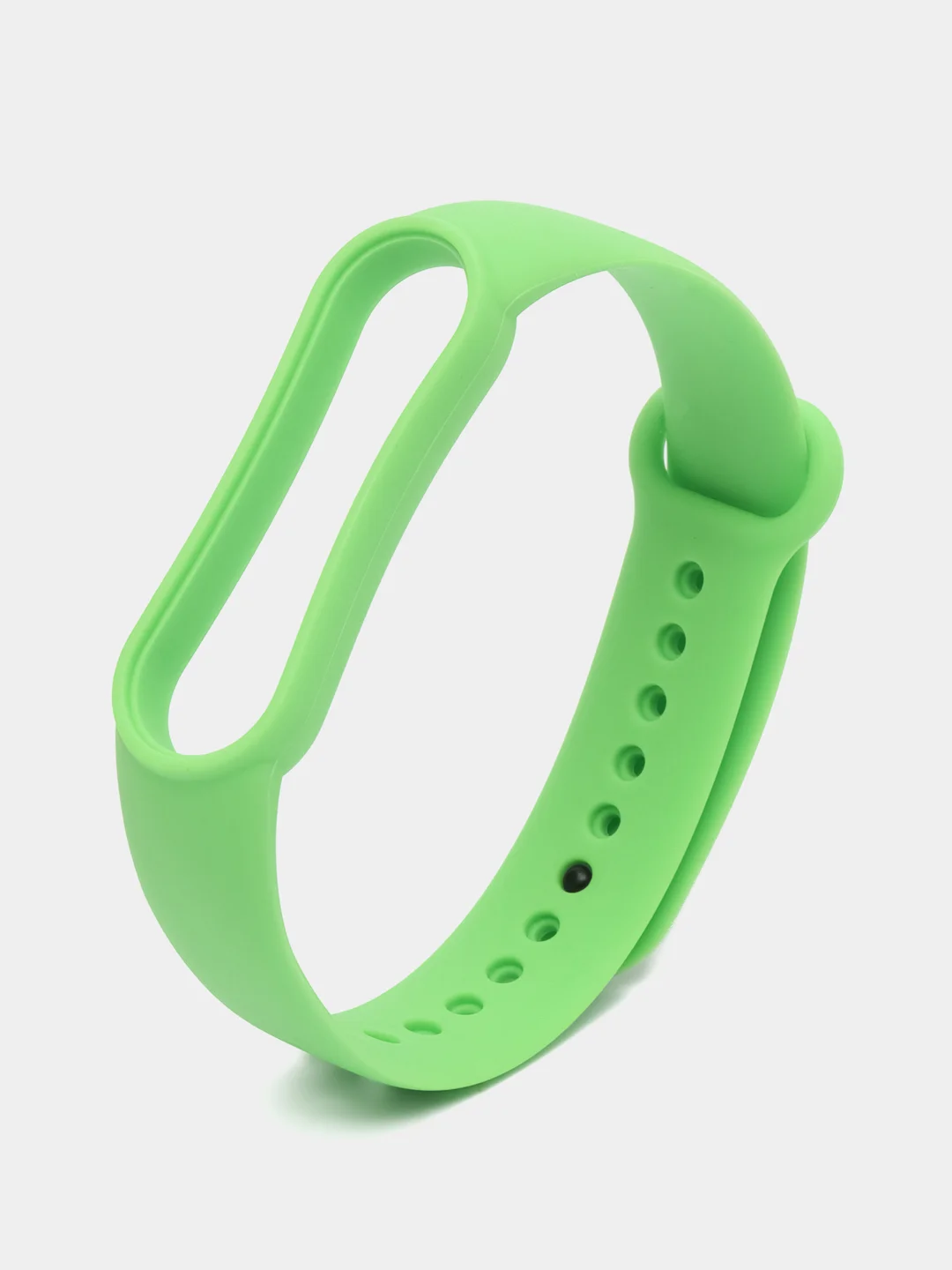 Зеленый силиконовый ремешок для фитнес-браслетов Xiaomi Mi Band 5 и Mi Band 6