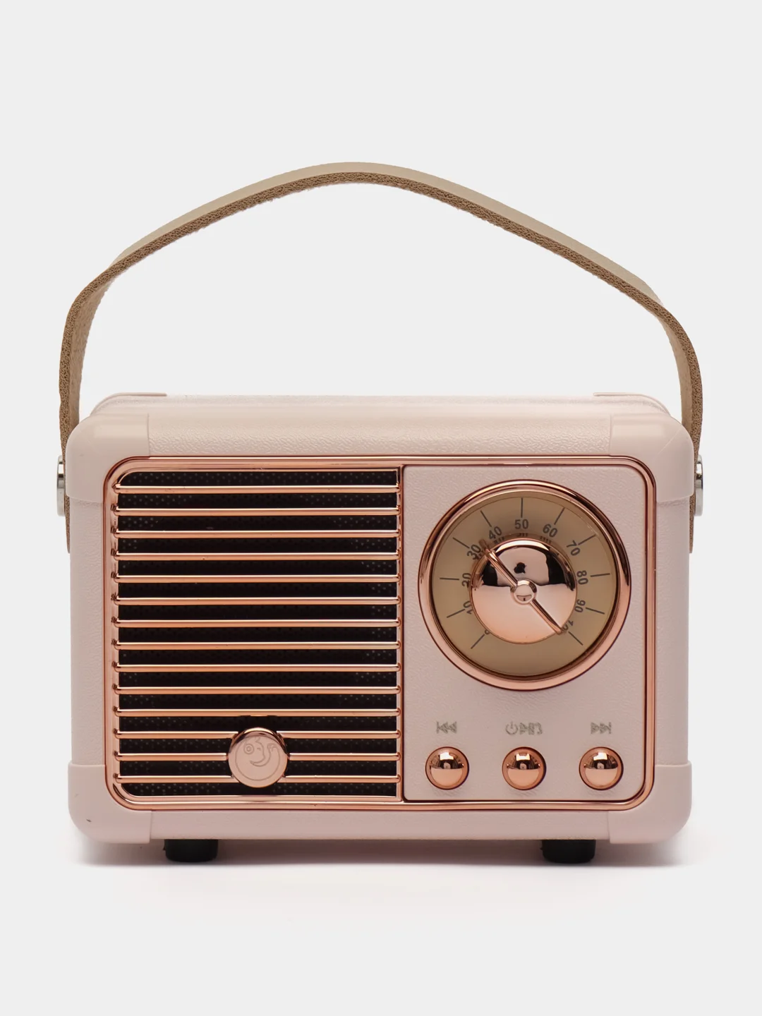 Розовый колонка портативная с блютуз, Fm, USB, Bluetooth