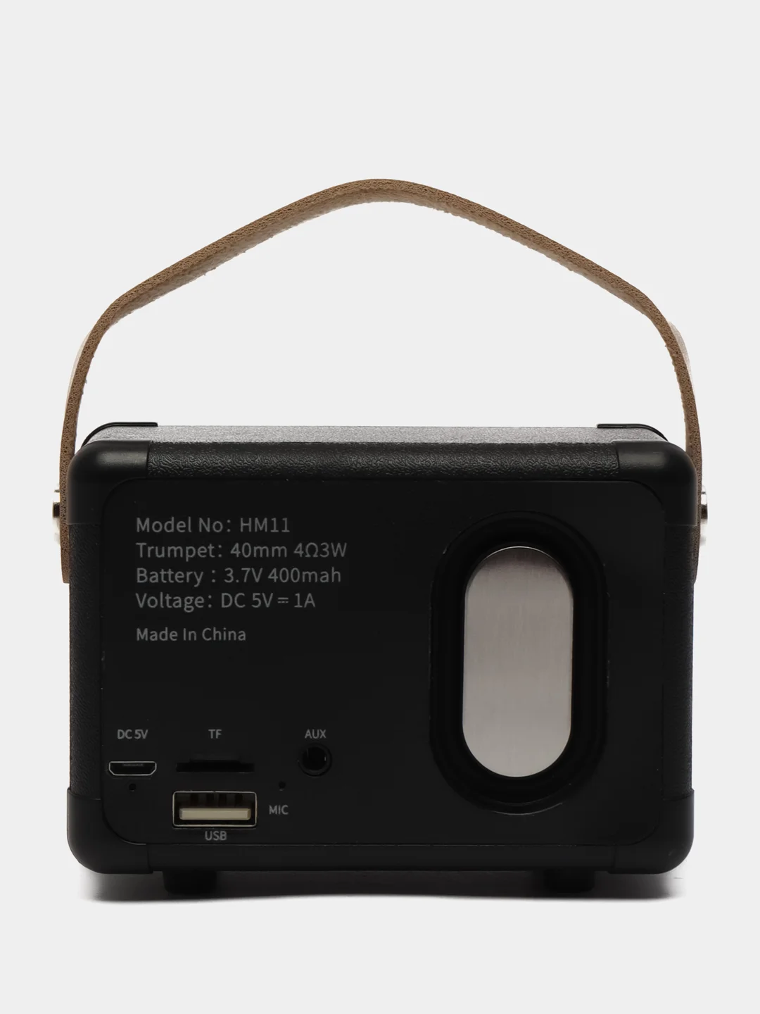 Черный колонка портативная с блютуз, Fm, USB, Bluetooth