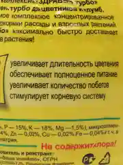 Удобрение для цветников и клумб, 300 г, Здравень ТУРБО