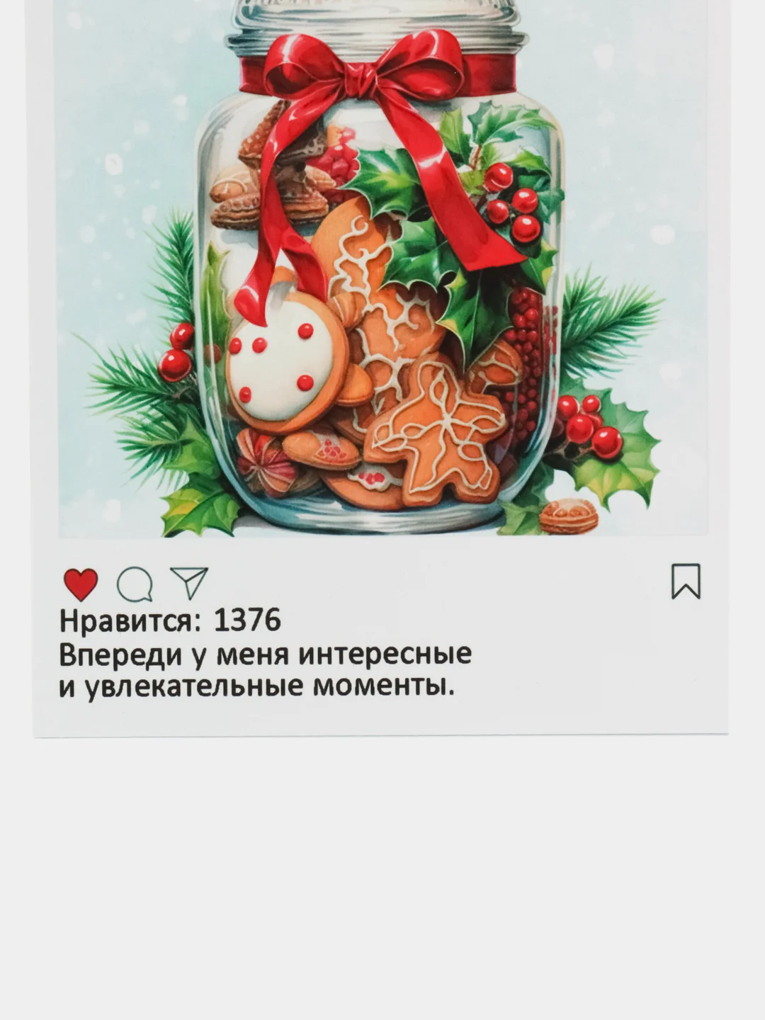 Алый новогодние открытки - шильдики, 10 х 7 см, открытки для подарков, открытки для цветов