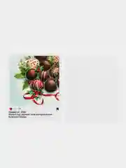 Алый новогодние открытки - шильдики, 10 х 7 см, открытки для подарков, открытки для цветов