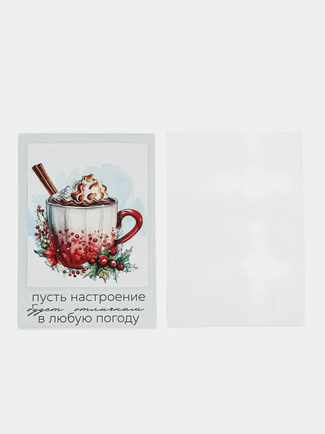 Ледяной новогодние открытки - шильдики, 10 х 7 см, открытки для подарков, открытки для цветов