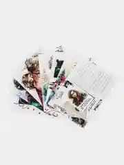 Бежевый новогодние открытки - шильдики, 10 х 7 см, открытки для подарков, открытки для цветов