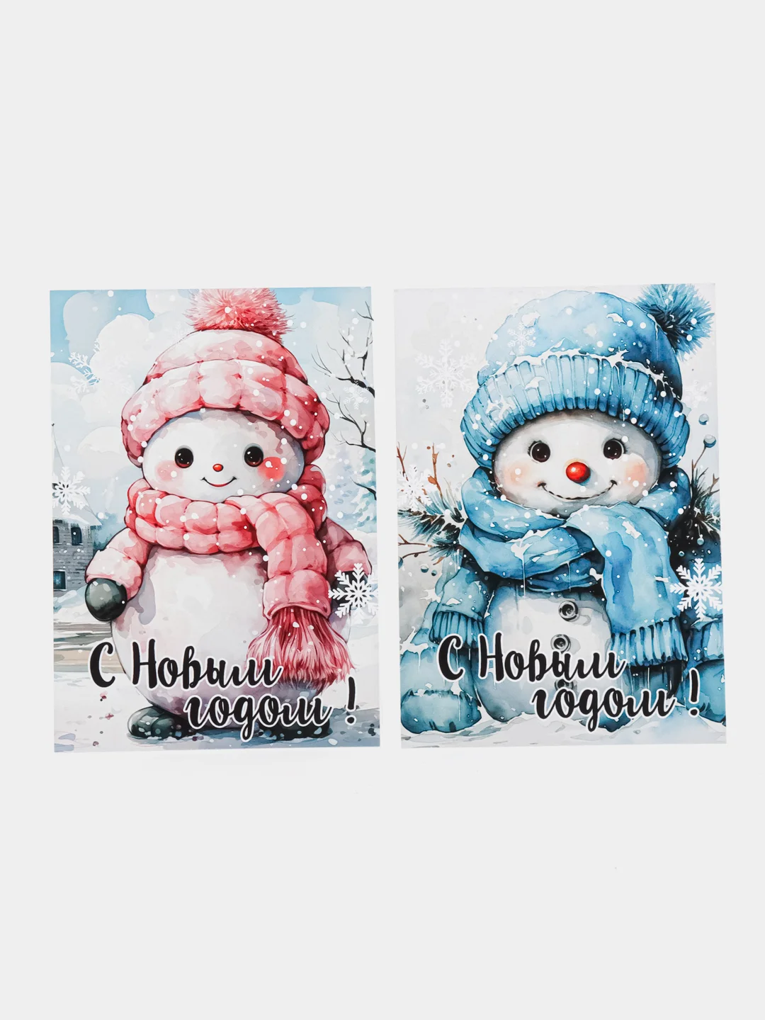 Розовый новогодние открытки - шильдики, 10 х 7 см, открытки для подарков, открытки для цветов
