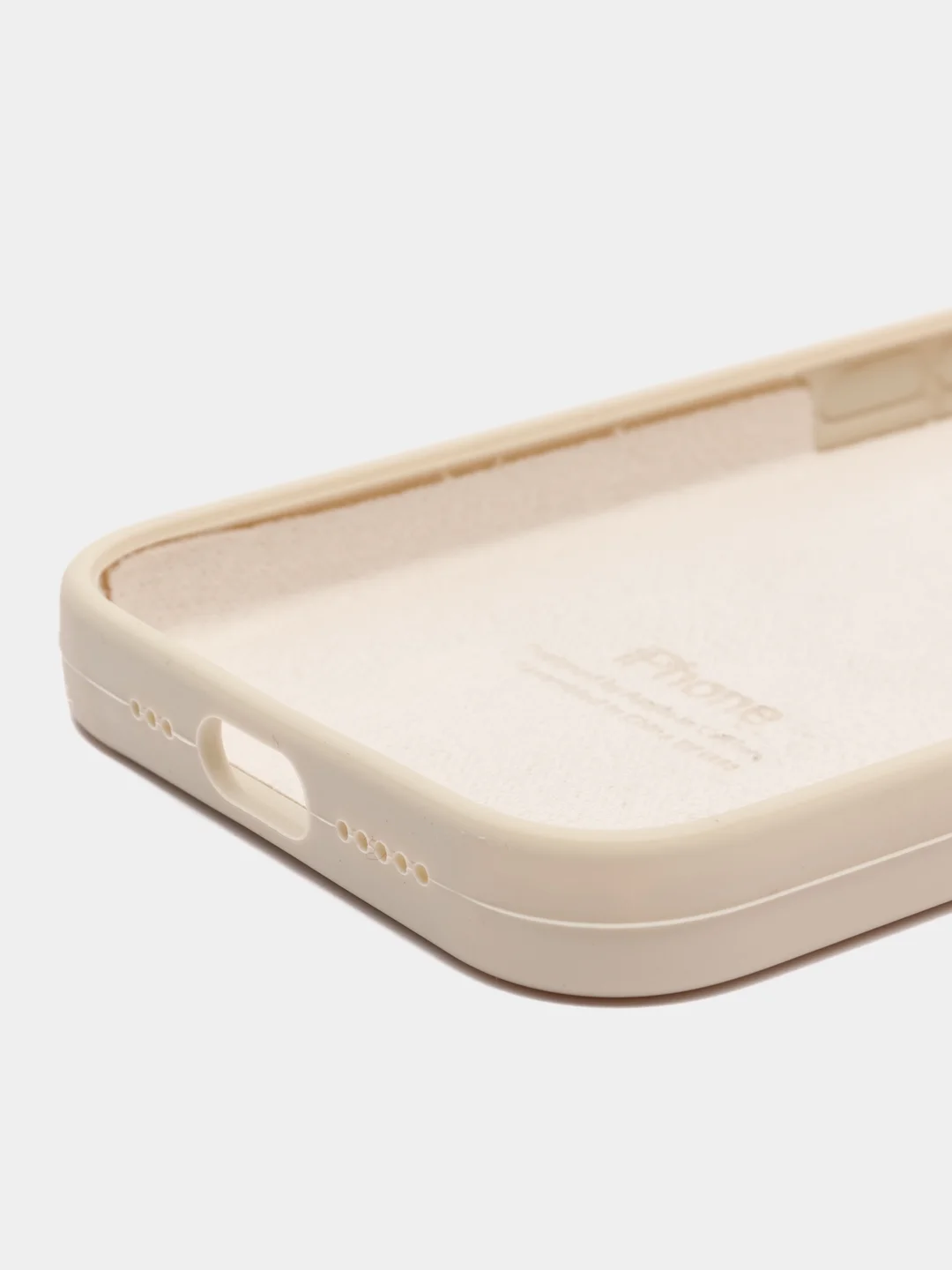 Кремовый чехол iPhone 7/8/se 2020, X/XS, XR,11,12,13,14, Plus, Pro, Pro Max, с закрытым низом
