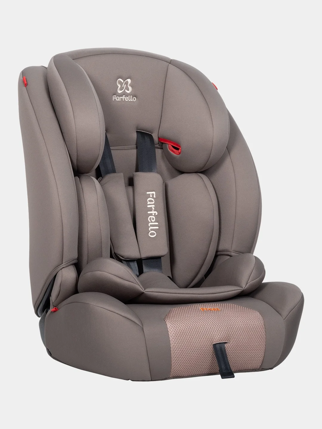 Автокресло детское Farfello YKO-921N кофейное, группа I/II/III, 9-36 кг