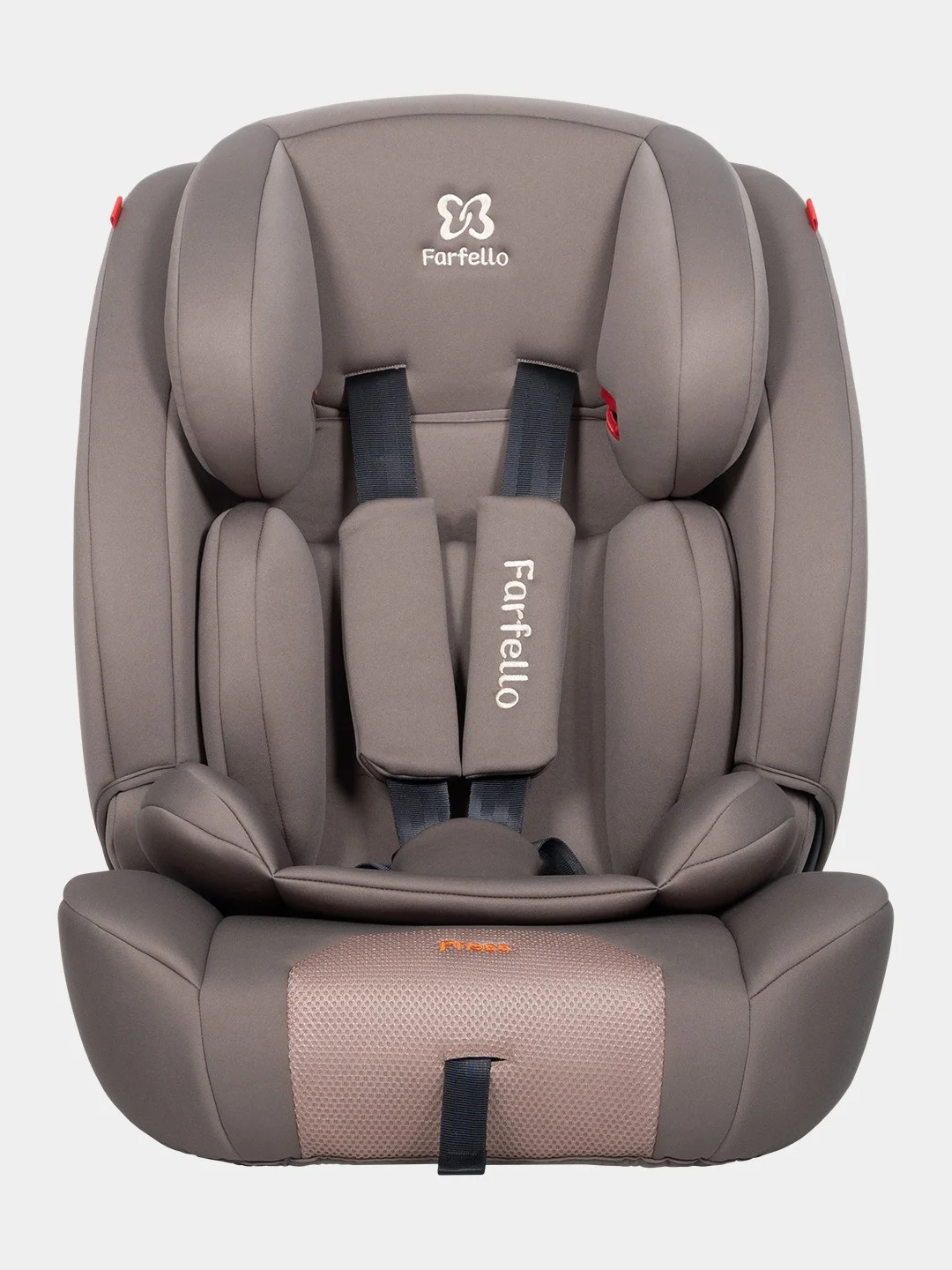 Автокресло детское Farfello YKO-921N кофейное, группа I/II/III, 9-36 кг