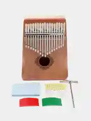Светло-коричневый калимба 17 нот / музыкальный деревянный инструмент на 17 нот / до мажор