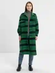 Рубашка женская, в клетку, теплая, оверсайз, удлиненная