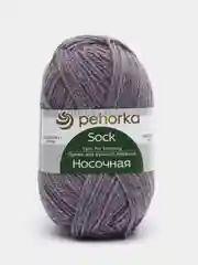 Лавандовый пряжа Пехорка Носочная 50% шерсть, 50% акрил 100г, 200м