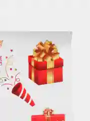 Кораллово-розовый новогодние электростатические наклейки на окна, ПВХ