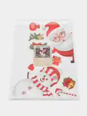 Кораллово-розовый новогодние электростатические наклейки на окна, ПВХ