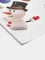 Кораллово-розовый новогодние электростатические наклейки на окна, ПВХ