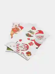 Кораллово-розовый новогодние электростатические наклейки на окна, ПВХ