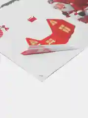 Кораллово-розовый новогодние электростатические наклейки на окна, ПВХ