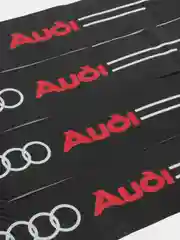 Алый комплект защитных наклеек на пороги в автомобиль, по маркам