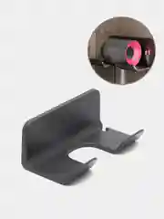 Серый держатель для фена, подставка для фена, настенный, на липучке