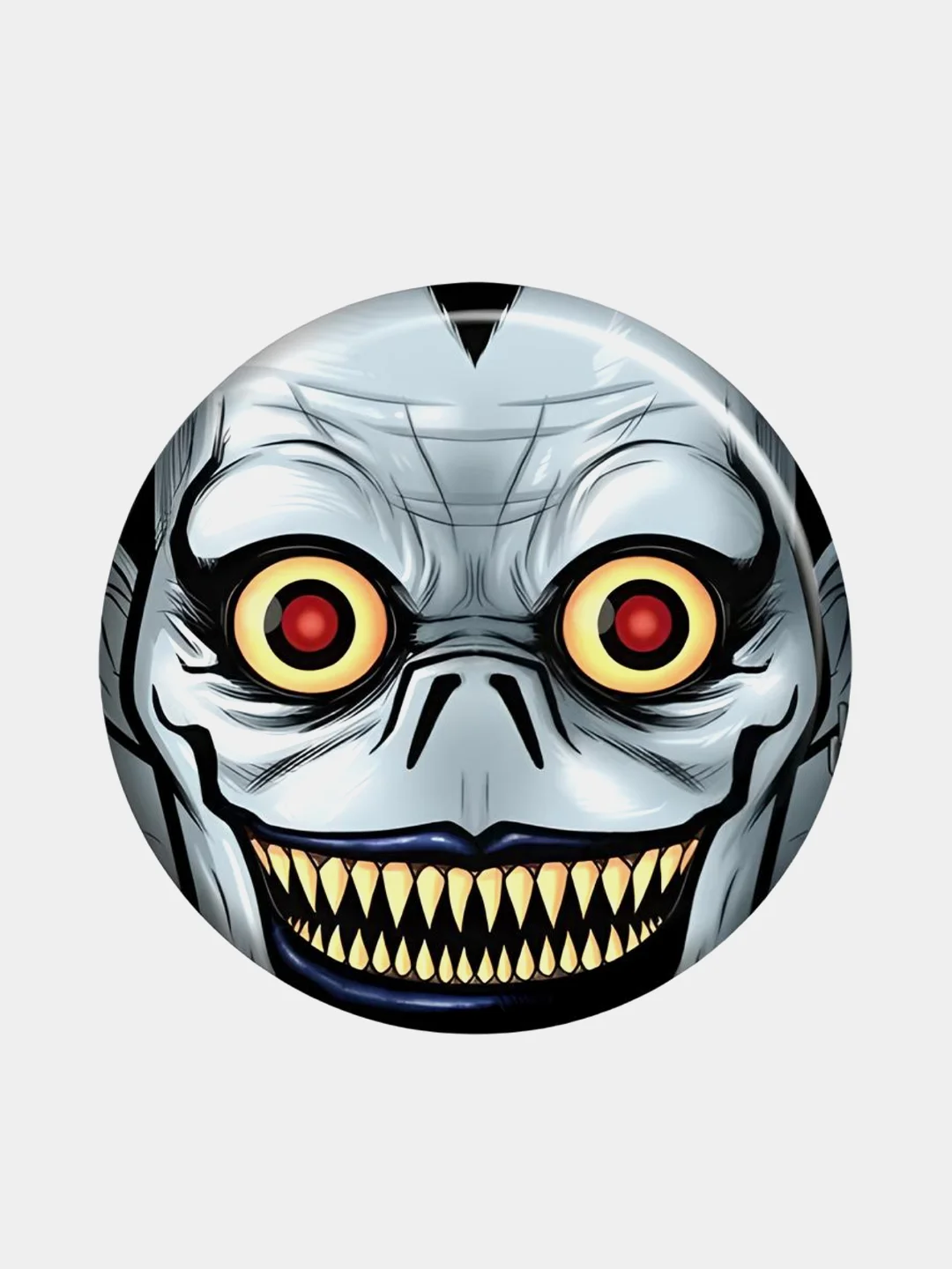 Белый значки, пины, аниме, "Тетрадь смерти", "Death Note", Ягами Лайт, Эл