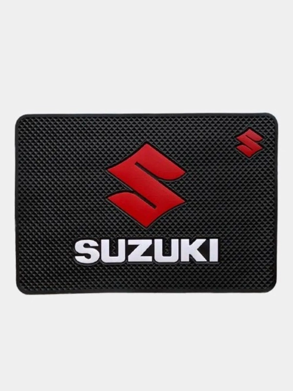 Противоскользящий коврик на панель, с логотипом автомобиля (не липкий) Suzuki