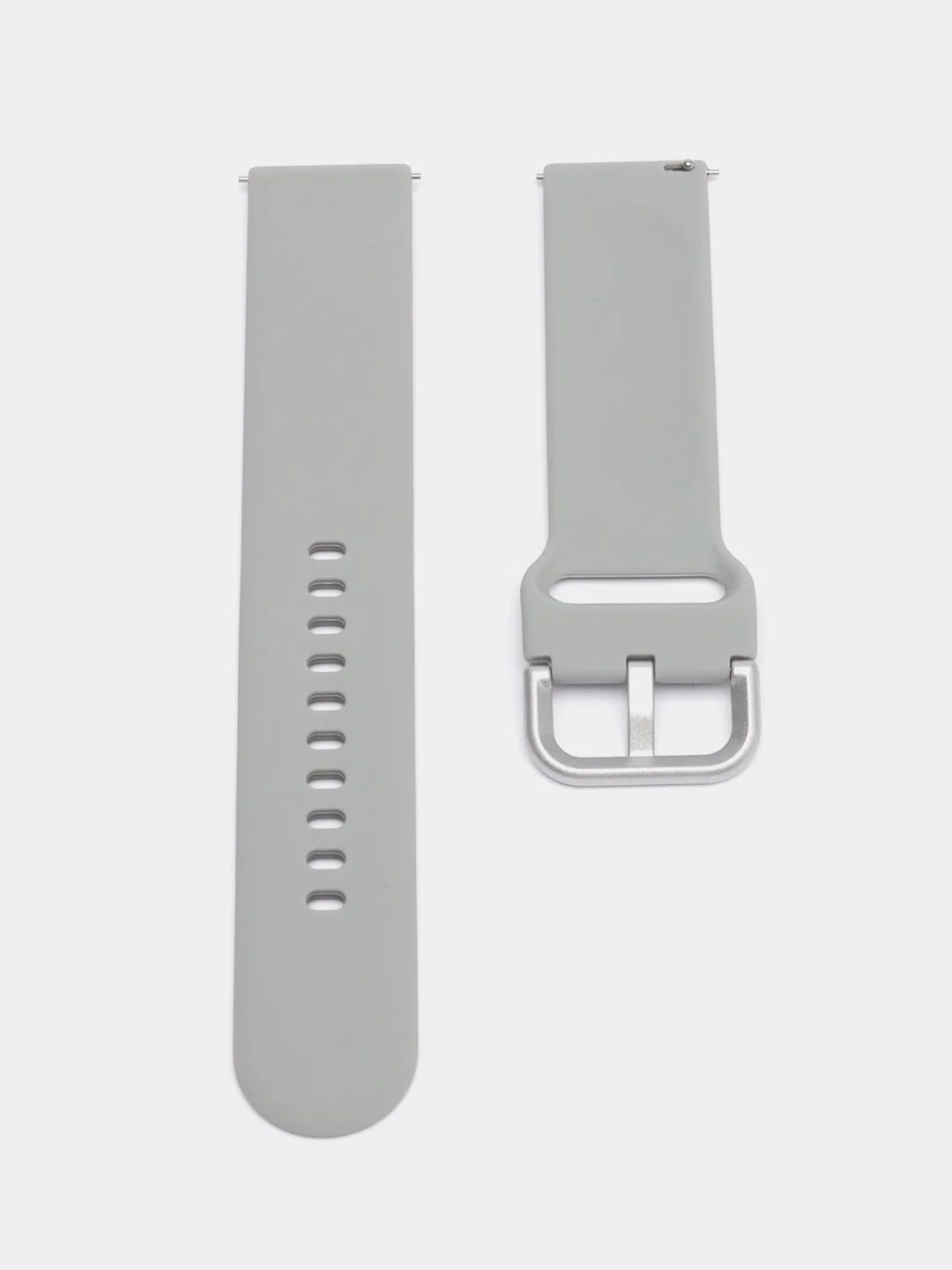 Серый меланж силиконовый ремешок универсальный для Xiaomi Amazfit Bip / Samsung / Huawei, 20 мм