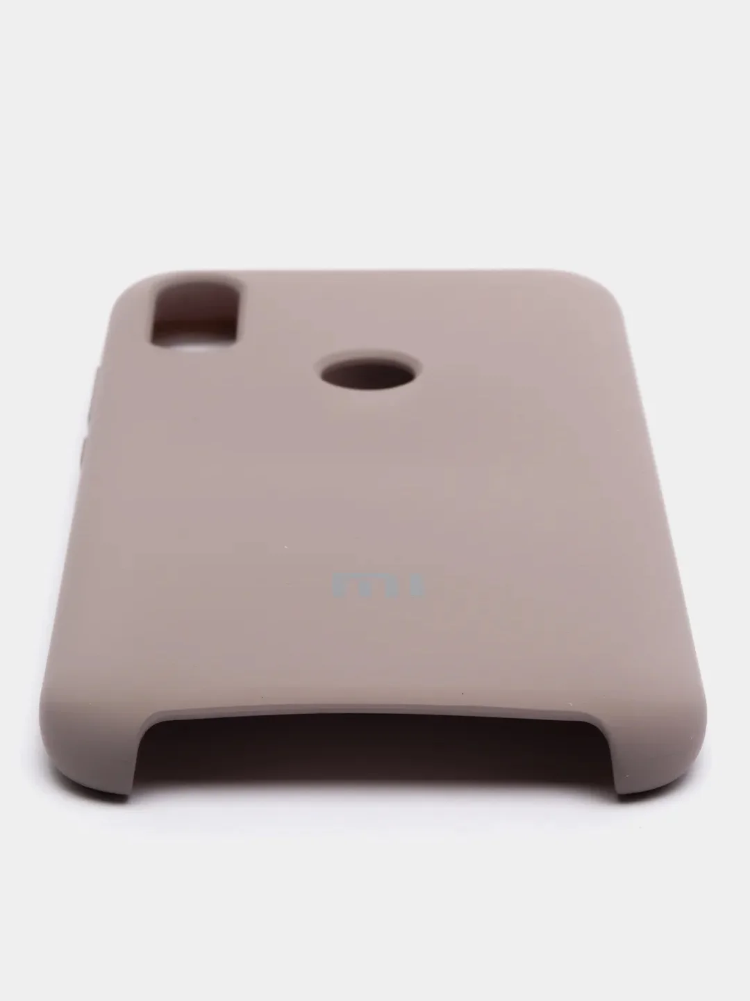 Бежевый чехол силиконовый Silicone Cover Case для Xiaomi Redmi 7, Mi Play