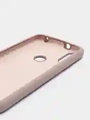 Бежевый чехол силиконовый Silicone Cover Case для Xiaomi Redmi 7, Mi Play