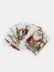 Лазурный новогодние открытки - шильдики, 10 х 7 см, открытки для подарков, открытки для цветов