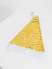 Желтый шапка новогодняя детская и взрослая, колпак "Дед Мороз"