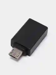 Черный адаптер переходник OTG micro USB на USB Type A