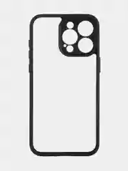 Белый чехол для Apple iPhone 14, 15 Pro Max/Pro/Plus пластиковый BROSCORP с силиконовой защитой