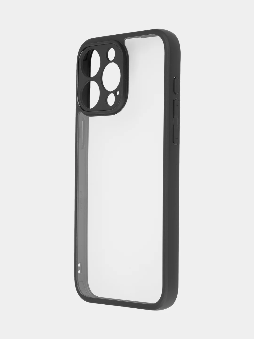 Белый чехол для Apple iPhone 14, 15 Pro Max/Pro/Plus пластиковый BROSCORP с силиконовой защитой