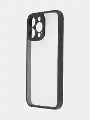 Белый чехол для Apple iPhone 14, 15 Pro Max/Pro/Plus пластиковый BROSCORP с силиконовой защитой