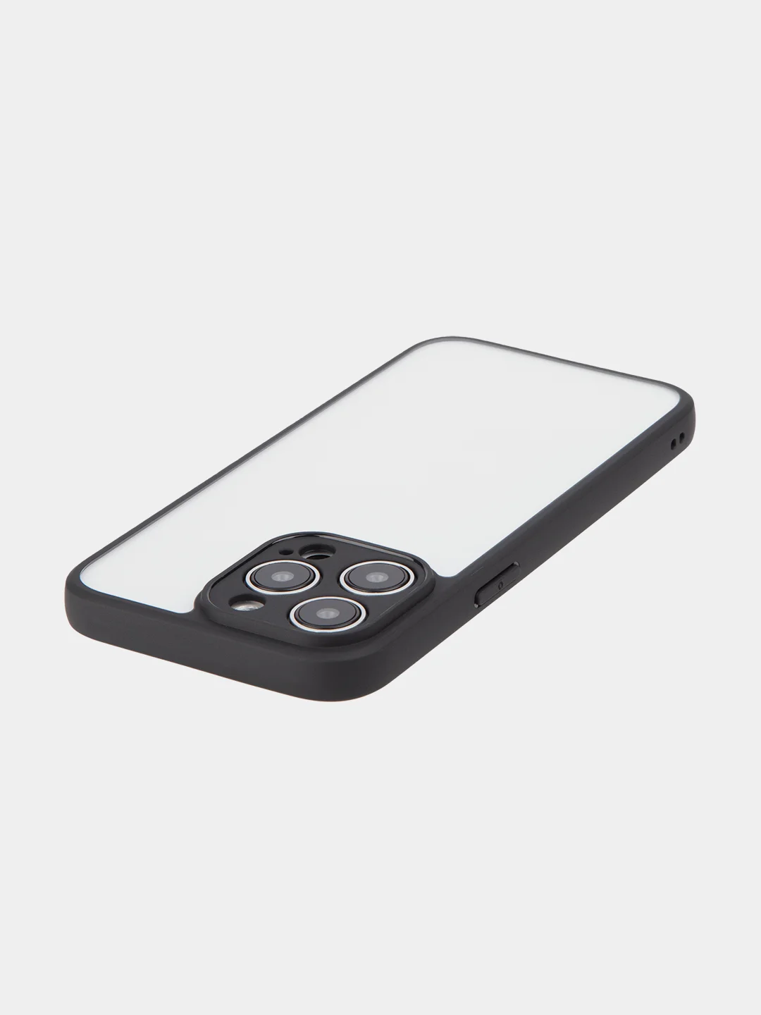Белый чехол для Apple iPhone 14, 15 Pro Max/Pro/Plus пластиковый BROSCORP с силиконовой защитой