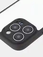 Белый чехол для iPhone 15 / 15 Plus / 15 Pro / 15 Pro Max пластик с силиконовой окантовкой, ROSCO