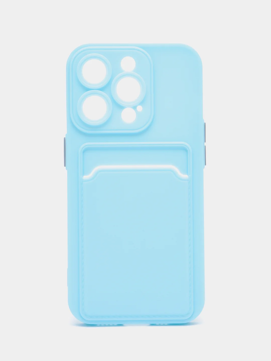 Голубой чехол для Apple iPhone 15 Pro (Айфон 15 Про)