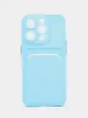 Голубой чехол для Apple iPhone 15 Pro (Айфон 15 Про)