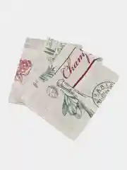 Конфетный кухонные полотенца из рогожки, набор 3 штуки, 45х60 см