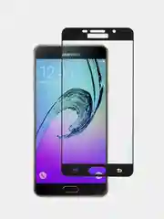 Черный защитное стекло Samsung Galaxy A7 2016 (A710), Самсунг Галакси А7 2016 (А710)