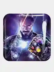 Лавандовый 3d стикеры (наклейки) на телефон Marvel Мстители
