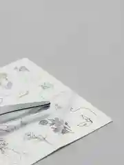 Бордовый слайдеры для ногтей, водные