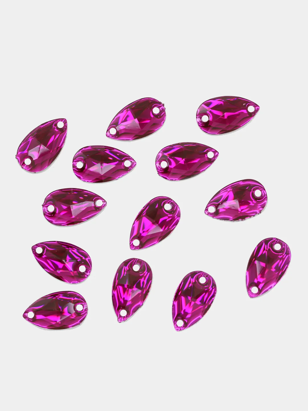Вишнёвый стразы пришивные, капля Fuchsia (PЗ0)